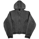 Street Heavy Cotton Loose Hand Frayed Cross Design Sweater