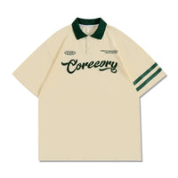 American Retro POLO - Apricot / L - Baggy