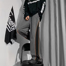 American side striped school uniform - Baggy