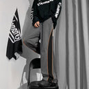 American side striped school uniform - Gray / L - Baggy