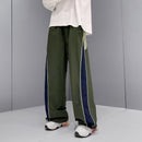 American side striped school uniform - Green / L - Baggy