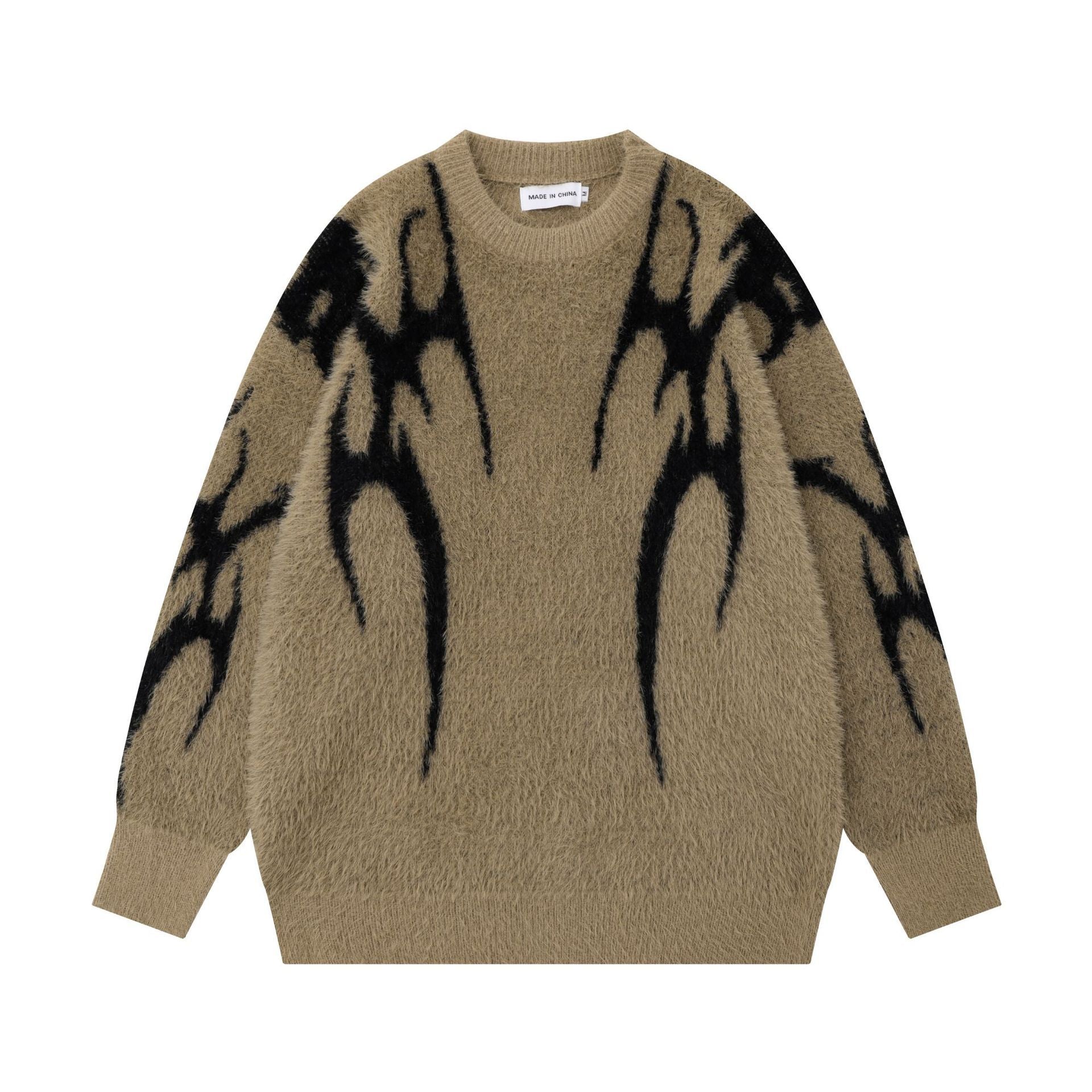 Autumn And Winter Soft Glutinous Mink-like Sweater - Khaki / L - sweater