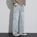 Blue Jeans Men’s Graffiti Retro Pants - Baggy