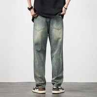 Distressed High Waist Jeans - Baggy