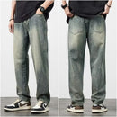 Distressed High Waist Jeans - Baggy