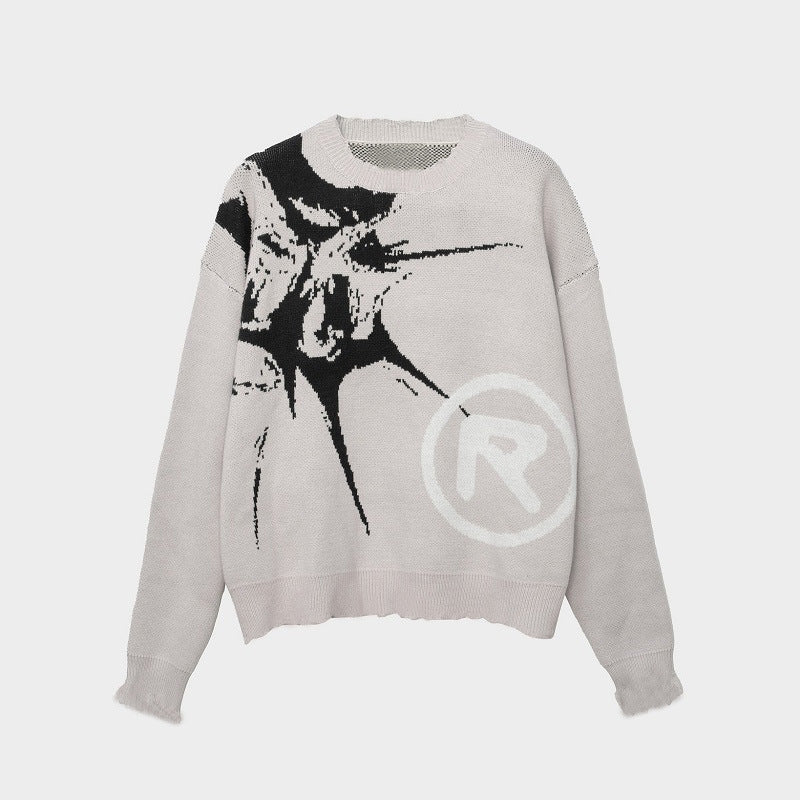 Fashion Round Neck Knitted Sweater