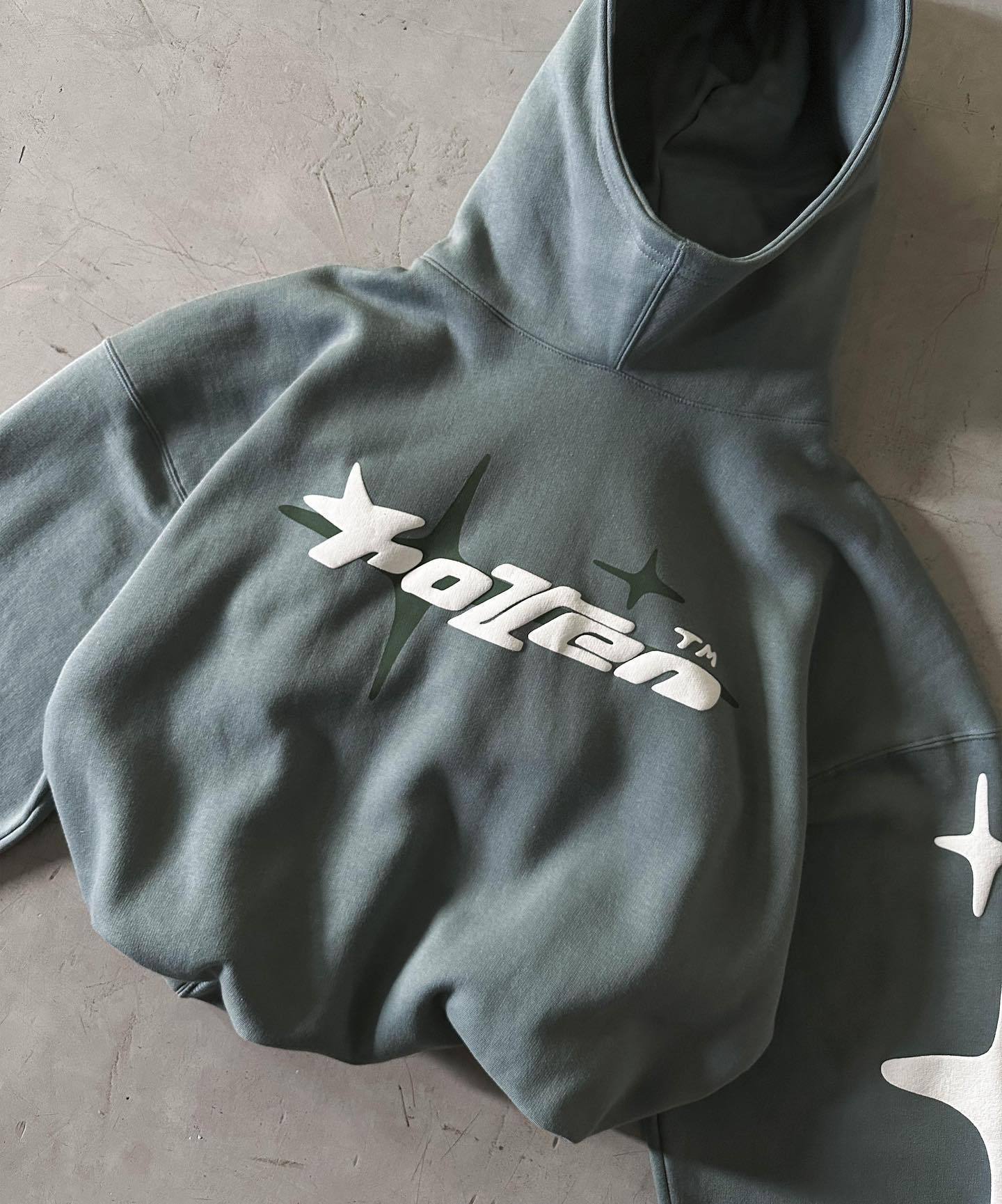 G Star Hoodie - Gray Green / L - Hoodie