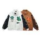 Lapel Loose Casual Couple Jacket - Baggy