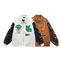 Lapel Loose Casual Couple Jacket - Baggy