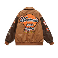 Lapel Loose Casual Couple Jacket - Baggy