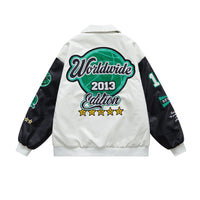 Lapel Loose Casual Couple Jacket - Baggy