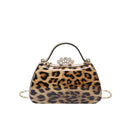 Leopard Print Fashion Retro Crossbody Bag For Women - Yellow - Taschen Frauen