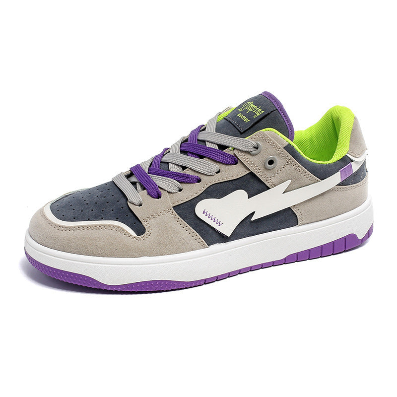 Retro Shoes - On2325 Gray And Purple / 39 - Schuhe
