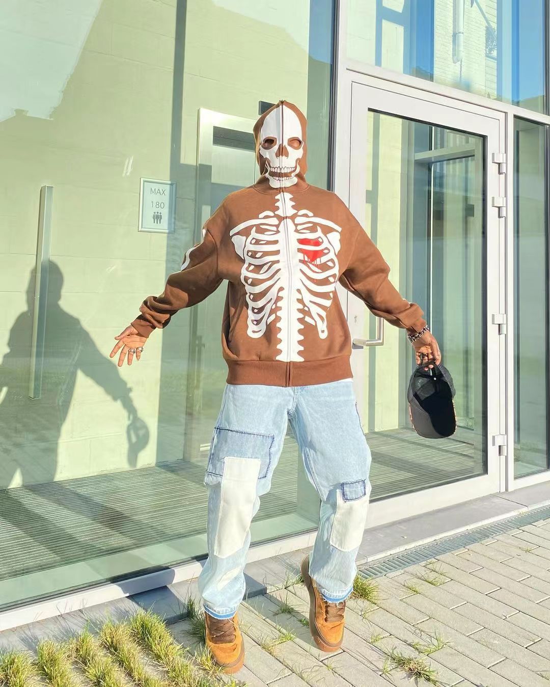 Skull Skeleton Zipper