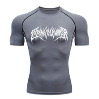 Sports Breathable Tights - Gray / L - T-Shirts