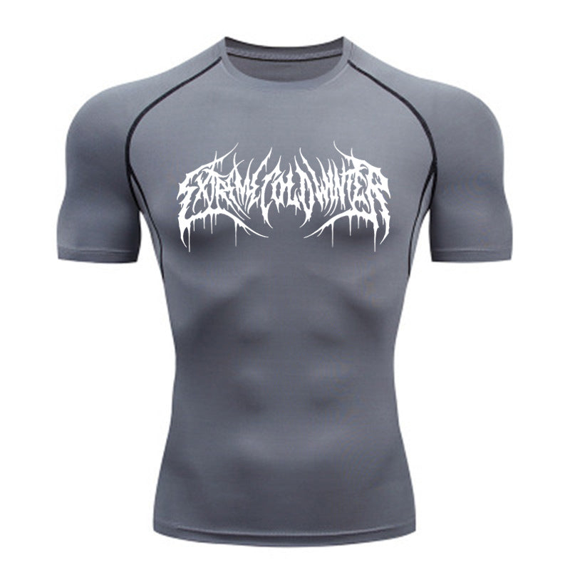 Sports Breathable Tights - Gray / L - T-Shirts