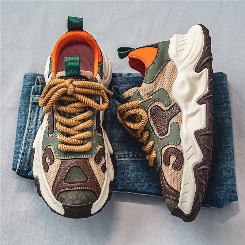 Summer Casual Sneaker Breathable Running Shoes - H0140 Khaki Green / 39 - Schuhe