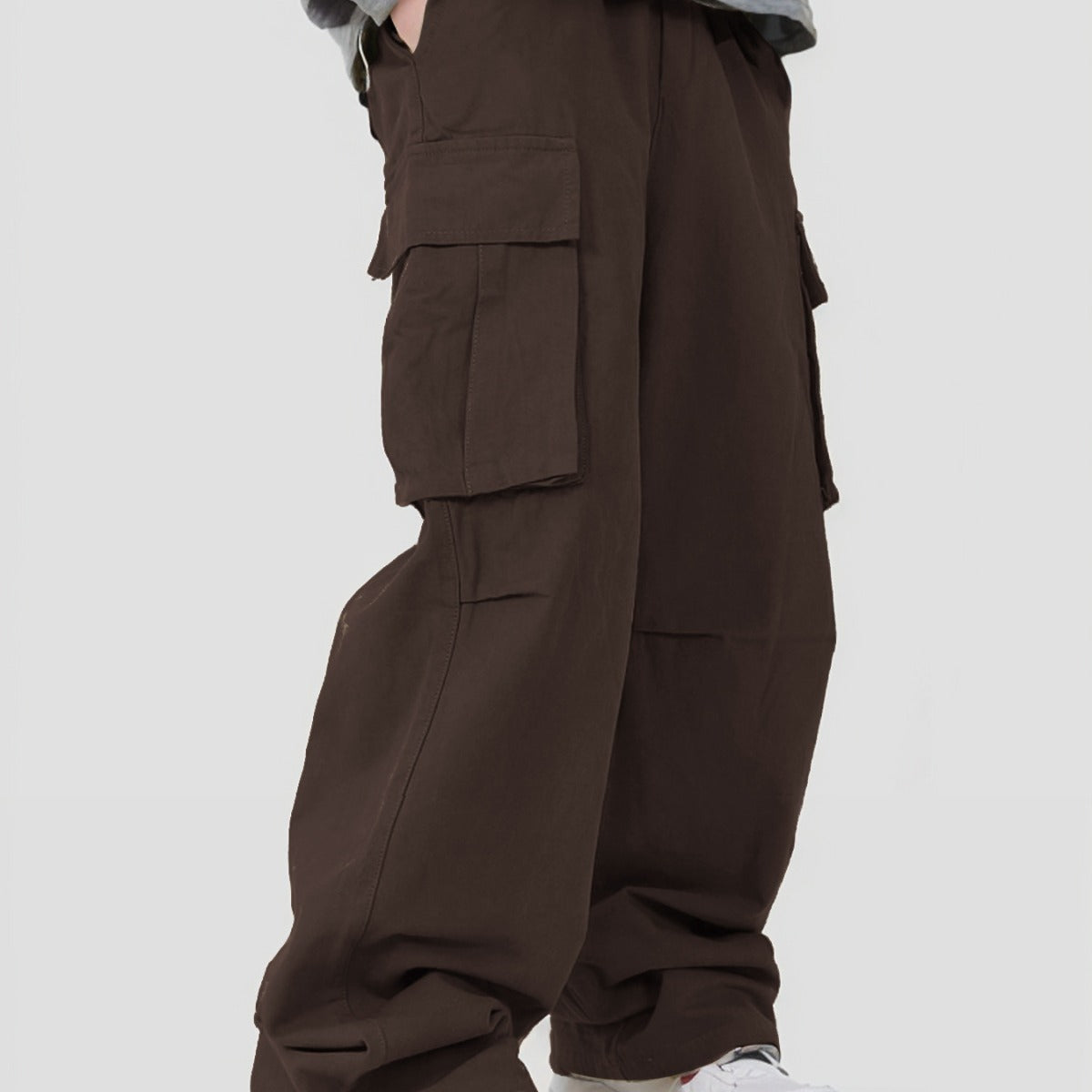 Three-dimensional Pocket Overalls Functional Lace-up Loose Casual Pants - Baggy