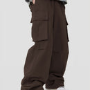 Three-dimensional Pocket Overalls Functional Lace-up Loose Casual Pants - Baggy