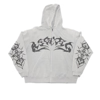Val Zipper - White / L - Hoodie
