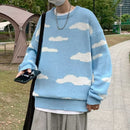 Vintage Blue Sky Sweater - sweater