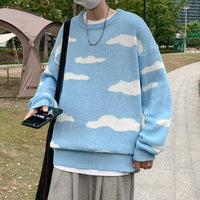 Vintage Blue Sky Sweater - sweater