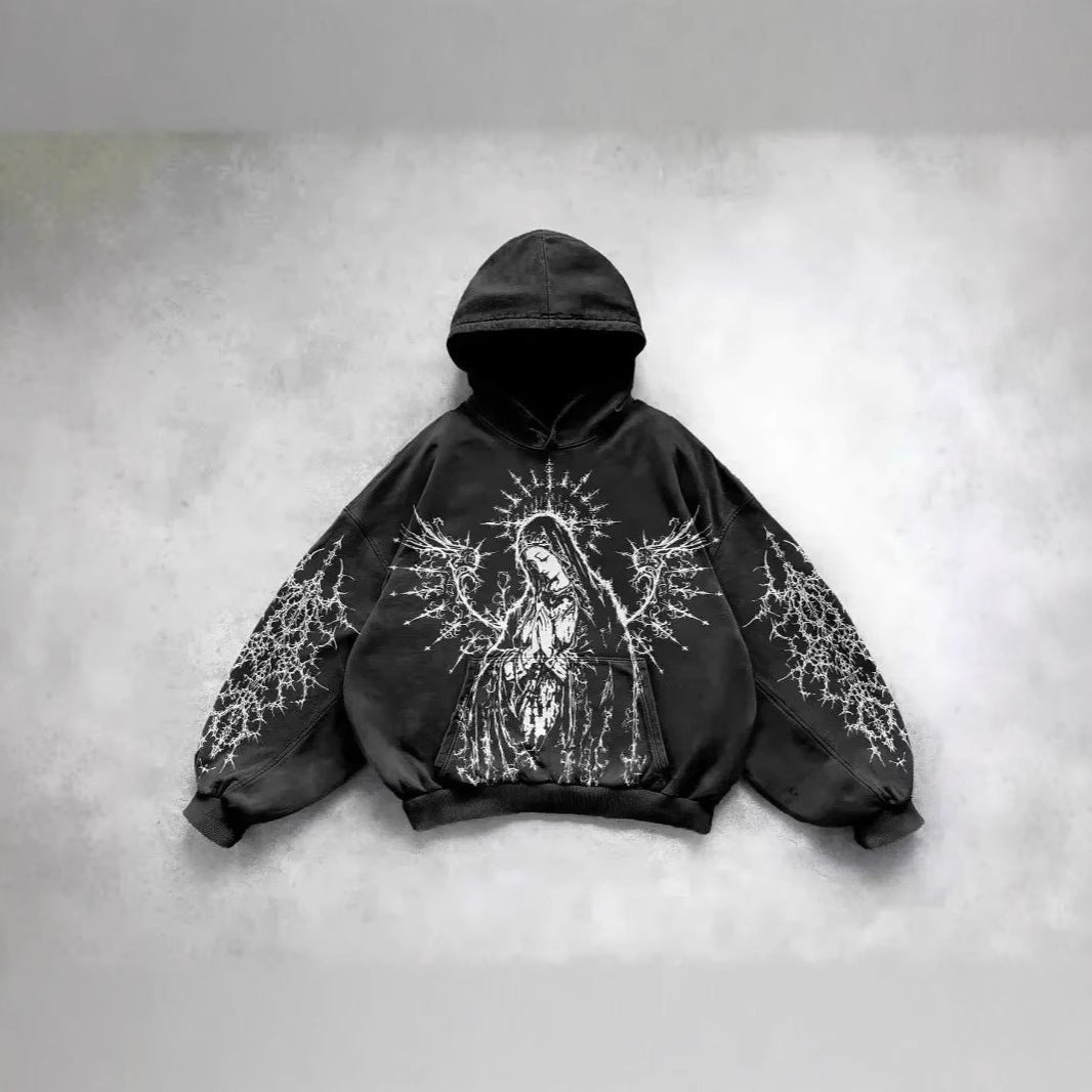 Vintage Skull Hoodie - Hoodie