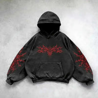 Vintage Skull Hoodie - Style 5 Polyester Fabric / L - Hoodie