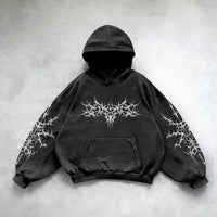 Vintage Skull Hoodie - Style 7 Polyester Fabric / L - Hoodie