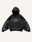 Vintage Skull Hoodie - Style 9 Polyester Fabric / L - Hoodie