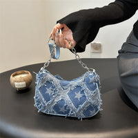 Women’s Versatile Lattice Casual Shoulder Bag - Taschen Frauen