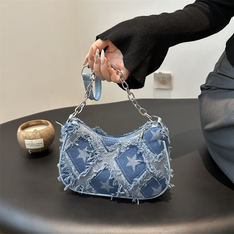 Women’s Versatile Lattice Casual Shoulder Bag - Taschen Frauen